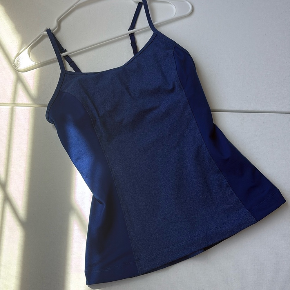 Under Armor Heat Gear Y2K  Support Tank Royal Blue Small